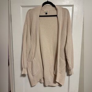 Universal Thread Cream Open-Front Cardigan